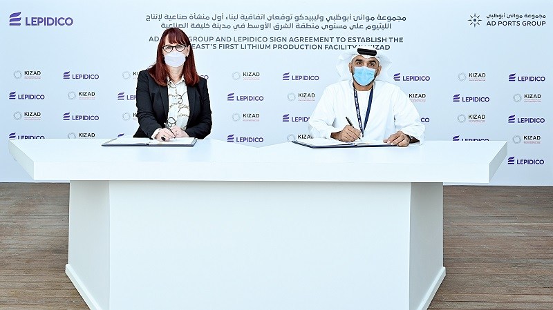 شركة “ليبيديكو” الأسترالية تستثمر 348 مليون درهم في بناء منشأة صناعية لإنتاج الليثيوم في مدينة خليفة الصناعية