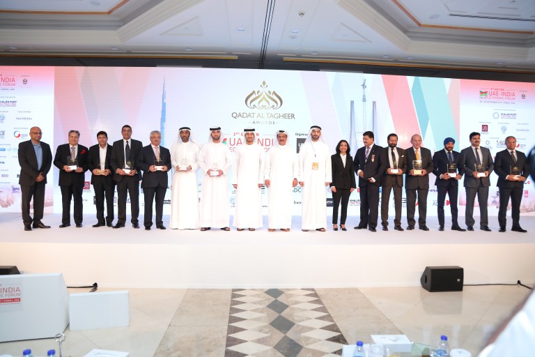 Winners-of-the-Qadat-Al-Tagheer-Awards-2017-including-Adel-Al-Wahedi-CFO-AD-Ports